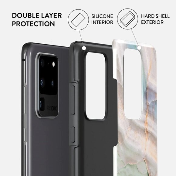 NEW BURGA Pastel Hues Colorful Marble Samsung Galaxy S20 Ultra 4G/5G Case Tough - Picture 6 of 9